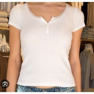 brandy melville zelly eyelet top